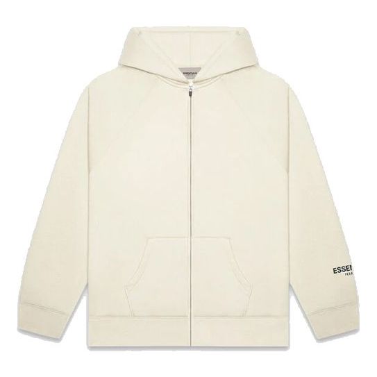Суитчър Fear of God Essentials Full Zip Hoodie Бежово | 0192250500185569