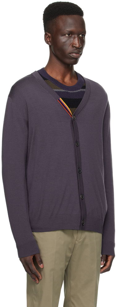 Пуловер Paul Smith Paul Smith Striped Cardigan Лилаво | M1R-122X-L02094-48A, 1