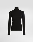 Dolce & Gabbana Wool Ribbed Turtleneck Pullover