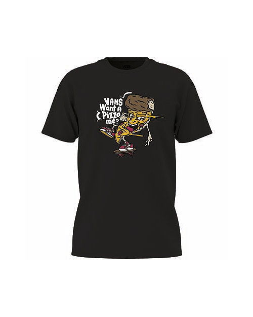 Тениска Vans Vans Kids Pizza Me T-Shirt (8-14 Years) Черно | VN000NQ2BLK, 0