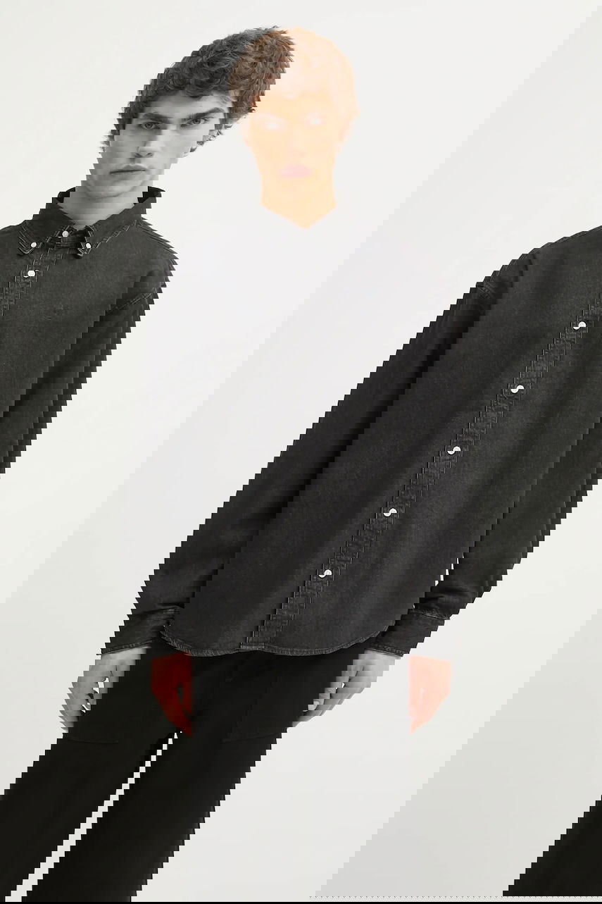 Риза Carhartt WIP Long Sleeve Relaxed Button-Down Denim Shirt Lucas Черно | I034525.8906, 0