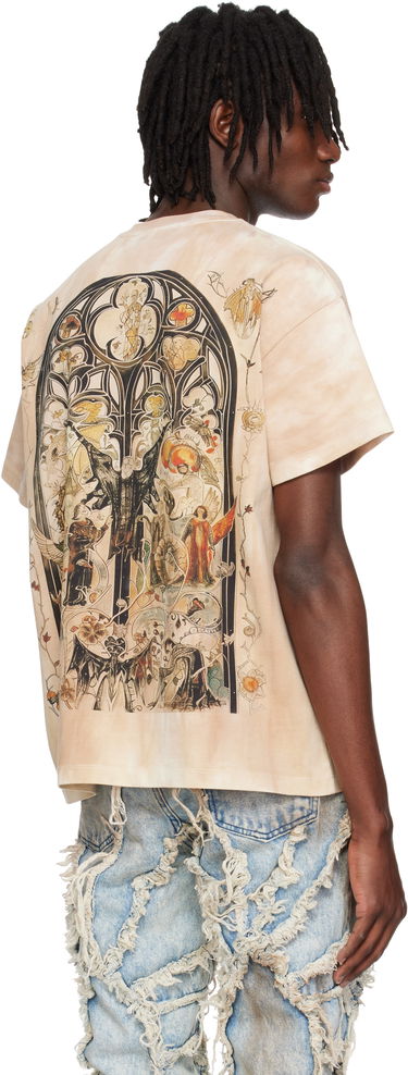 Тениска Who Decides War Who Decides War Gleaming Graphic Short Sleeve T-Shirt Бежово | 1110230022SS25, 2