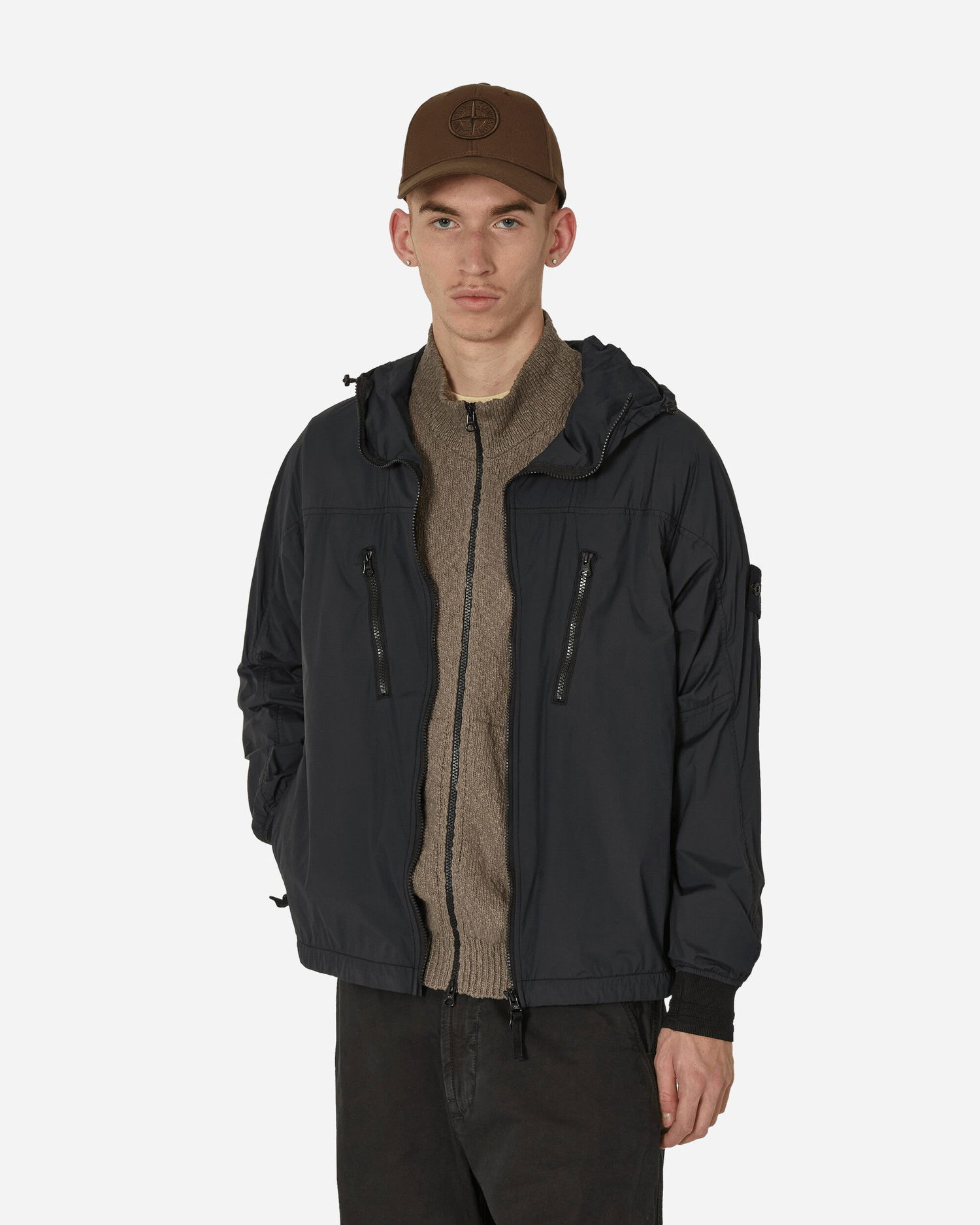Яке Stone Island Packable Skin Touch Nylon-TC Jacket Черно | 801540425 V0029, 0