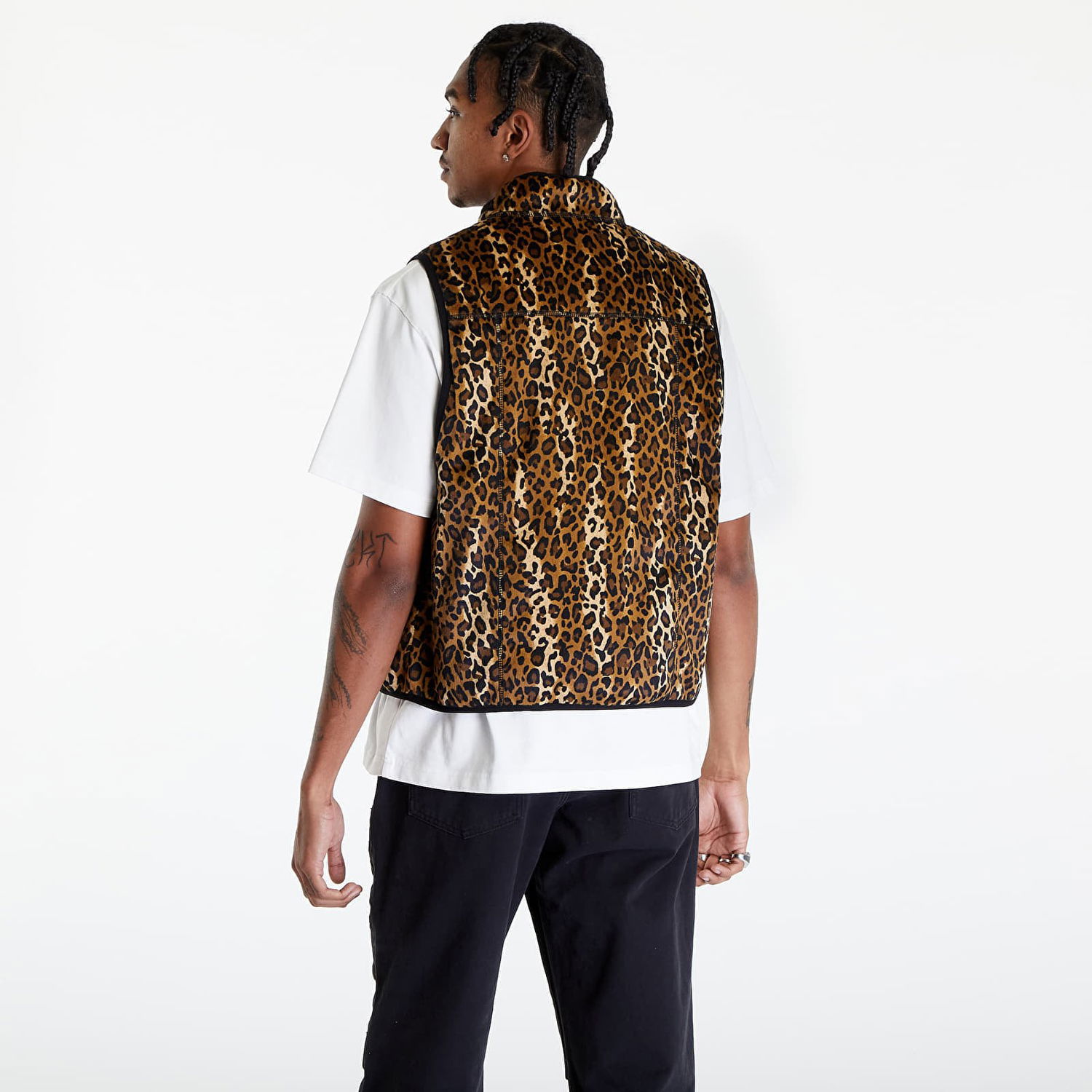 Жилетка Pleasures Felis Reversible Vest Черно | P24SP036 GOLD, 1