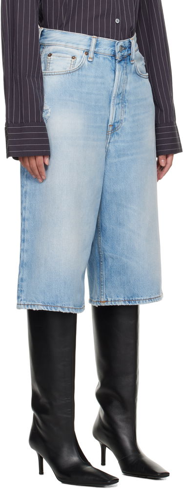 Къси панталони Acne Studios Acne Studios Loose Fit Denim Shorts Синьо | BE0162-, 4