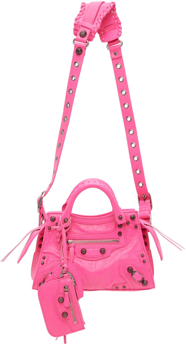 Чанта през рамо Balenciaga XS Neo Cagole Bag Розово | 700940 210BE, 0