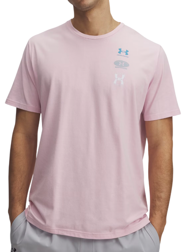 Тениска Under Armour 60/40S EVOL Logo Short Sleeve T-Shirt Розово | 1390165-647, 0