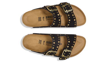 Кецове и обувки Birkenstock Arizona Rivet Suede Leather Regular Fit Sandals Черно | 1030346, 5