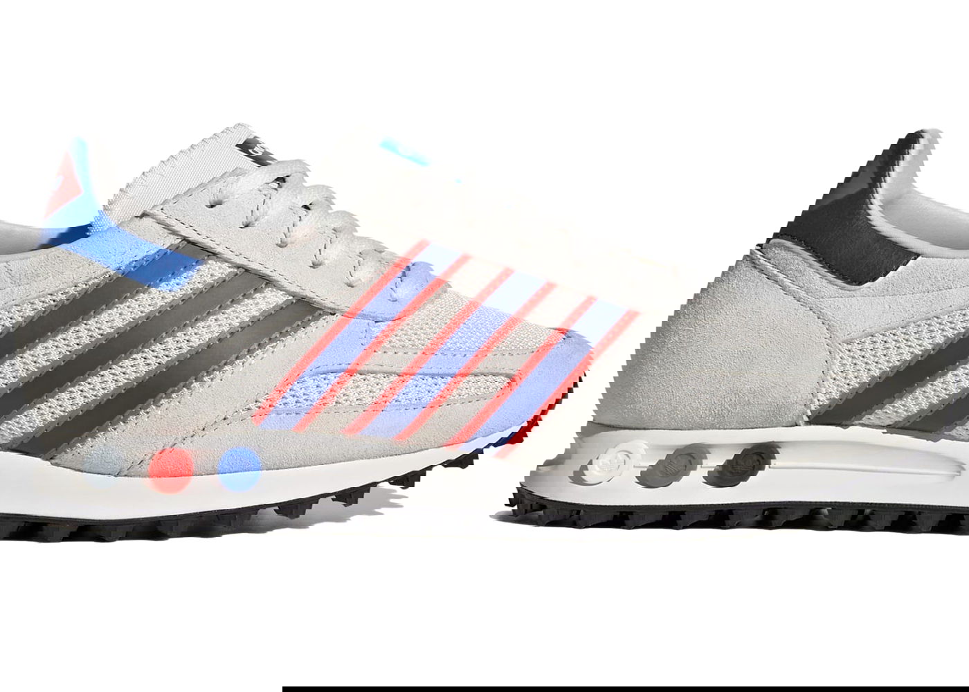 Кецове и обувки adidas Originals adidas LA Trainer Chalk White Royal Blue Bright Red Сиво | ID4663, 0