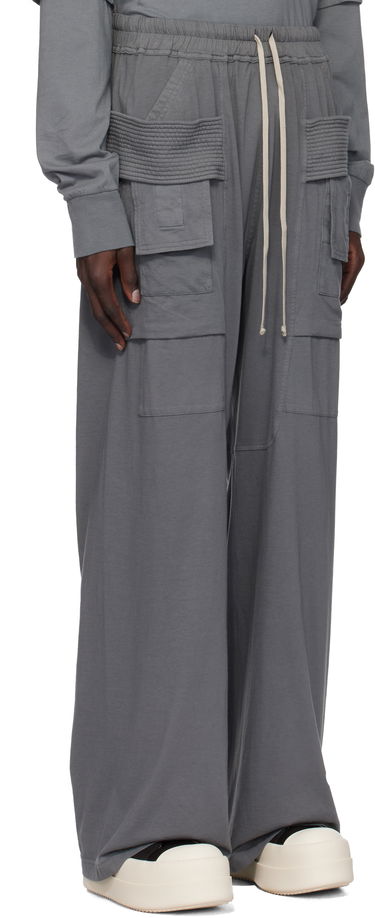 Карго панталони Rick Owens Rick Owens DRKSHDW Porterville Creatch Wide Drawstring Cargo Pants Сиво | DU02D2394 RN, 1