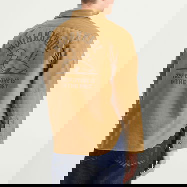 Риза Human Made Work Shirt with Dry Alls Embroidery Кафяво | HM30SH004-BEI, 3