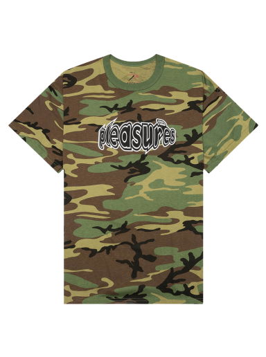 Тениска Pleasures Strain Logo T-Shirt Многоцветен | P21W054 CAMO