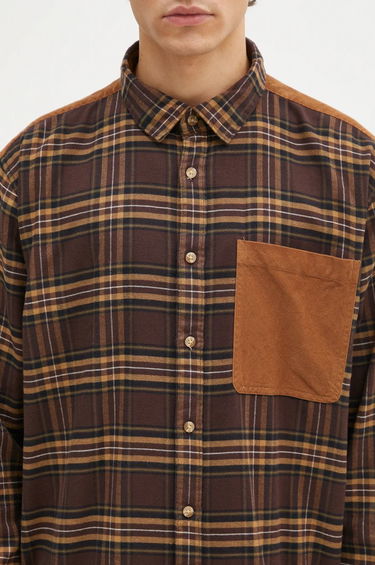Риза Barbour Barbour Wolfwood OS Checked Shirt, Regular Fit Кафяво | MSH5508, 3