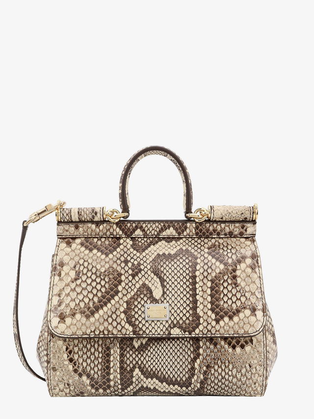 Sicily Snakeskin Patterned Handbag