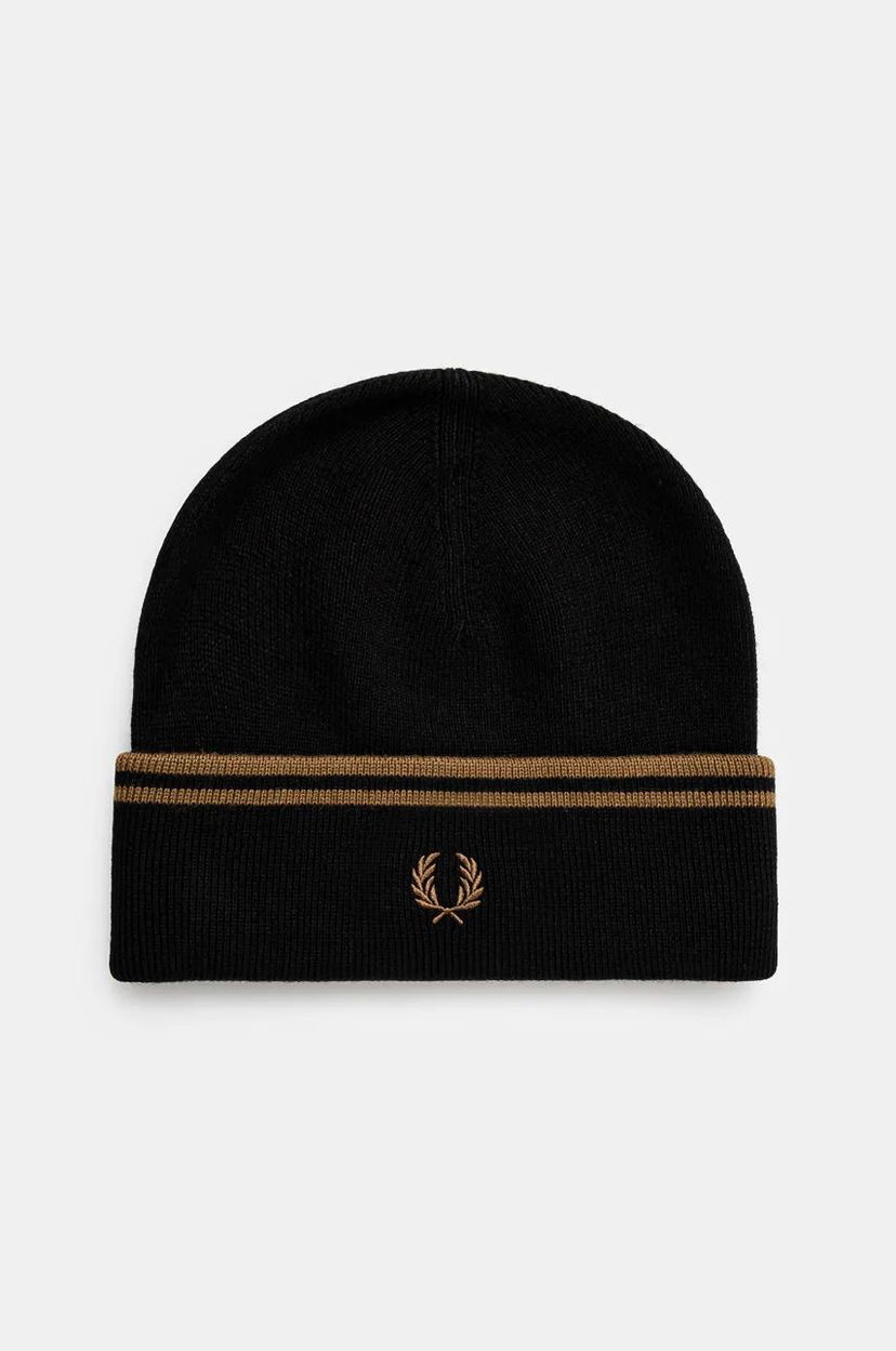 Шапка Fred Perry Twin Tipped Merino Wool Beanie Черно | C9150.S77