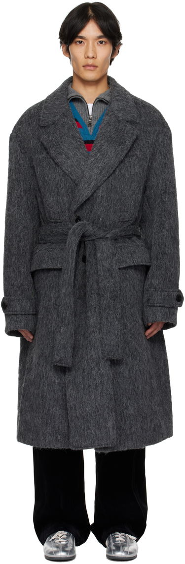 Палта Andersson Bell Andersson Bell Mattia Shaggy Wool Robe Coat Сиво | awa715m, 0