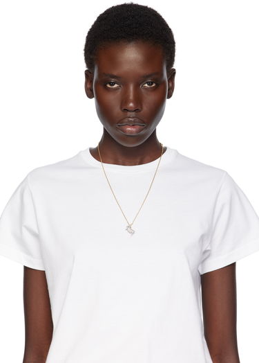 Колие Burberry Burberry Gold-Tone Crystal Sheep Pendant Necklace Металик | 8112029, 1