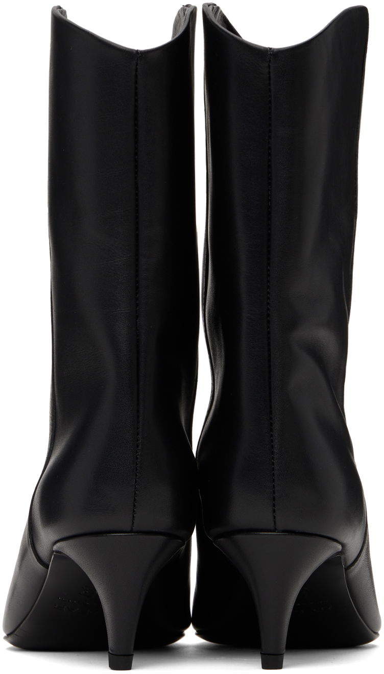 Облекло BY FAR BY FAR Osage Leather Ankle Boots Черно | MWFBO067CL013BK001PL, 1