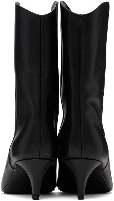 Облекло BY FAR BY FAR Osage Leather Ankle Boots Черно | MWFBO067CL013BK001PL, 1