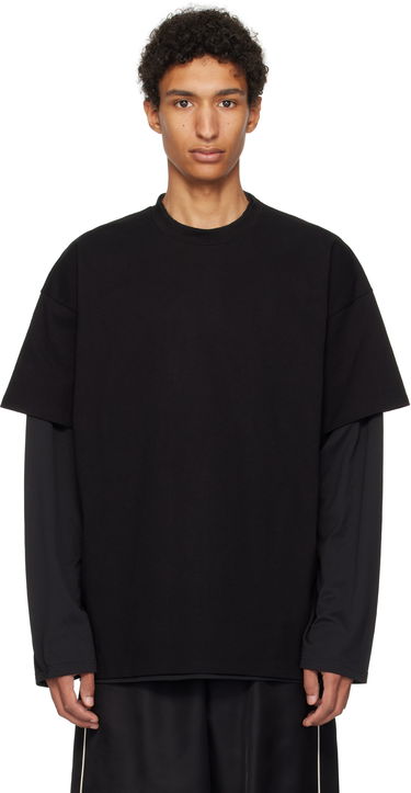 Тениска Jil Sander Jil Sander Cotton Crew-Neck T-Shirt Черно | J61GC0001_J20332, 0