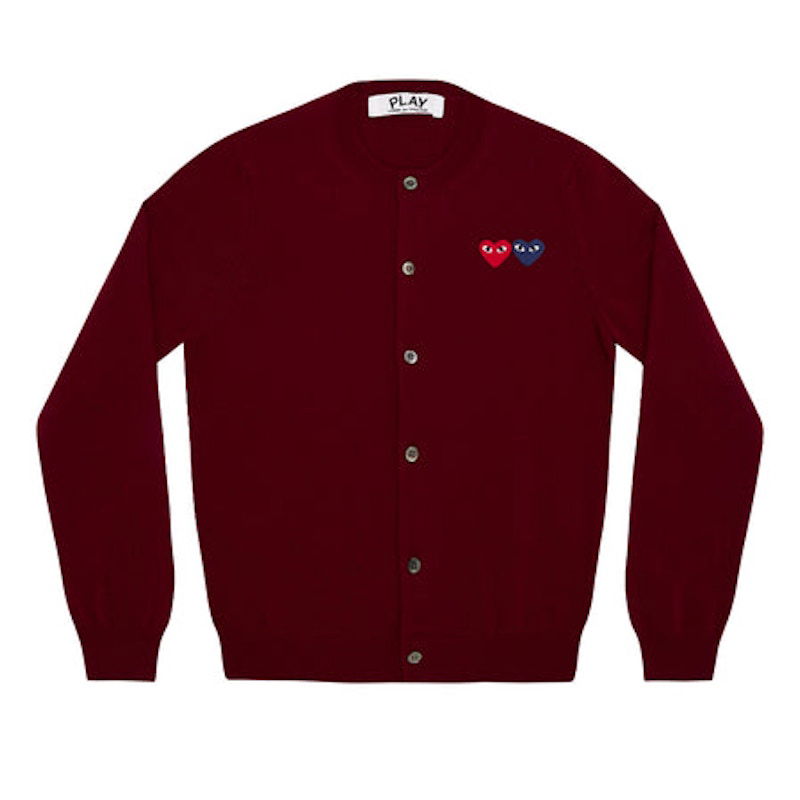 Пуловер Comme des Garçons Play Double Heart Cardigan Червено | AZ-N057-051-4, 0