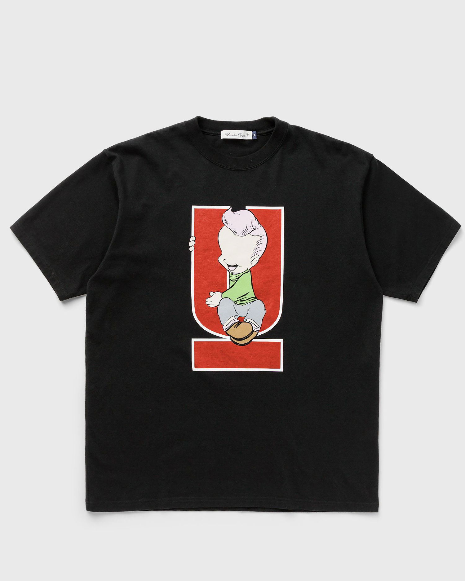 Тениска UNDERCOVER LOGO T-SHIRT Черно | UC1C3813-BLACK, 0