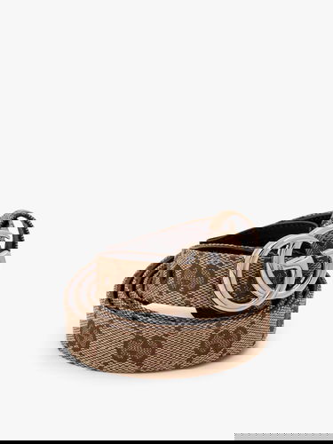 Колани Gucci Gucci Supreme Canvas Belt with Double G Buckle Бежово | 409417KAAAM9742, 2
