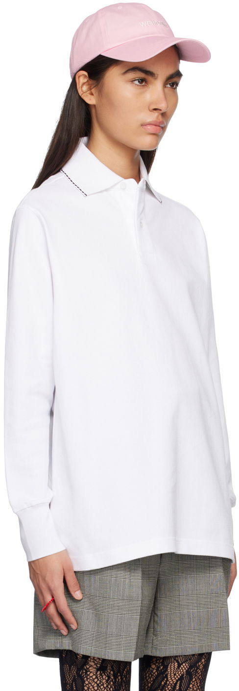 Поло тениска We11done We11done Scalloped Polo Бяло | WD-TT1-23-819-U-WH, 1