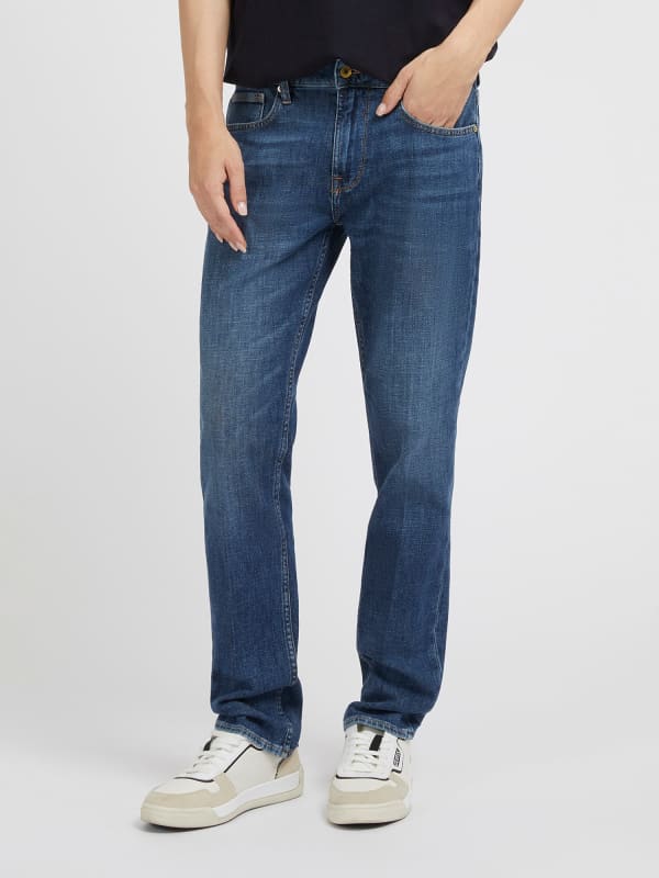 Дънки GUESS Mid Rise Slim Denim Тъмно синьо | M3BAS2D55Y1, 0