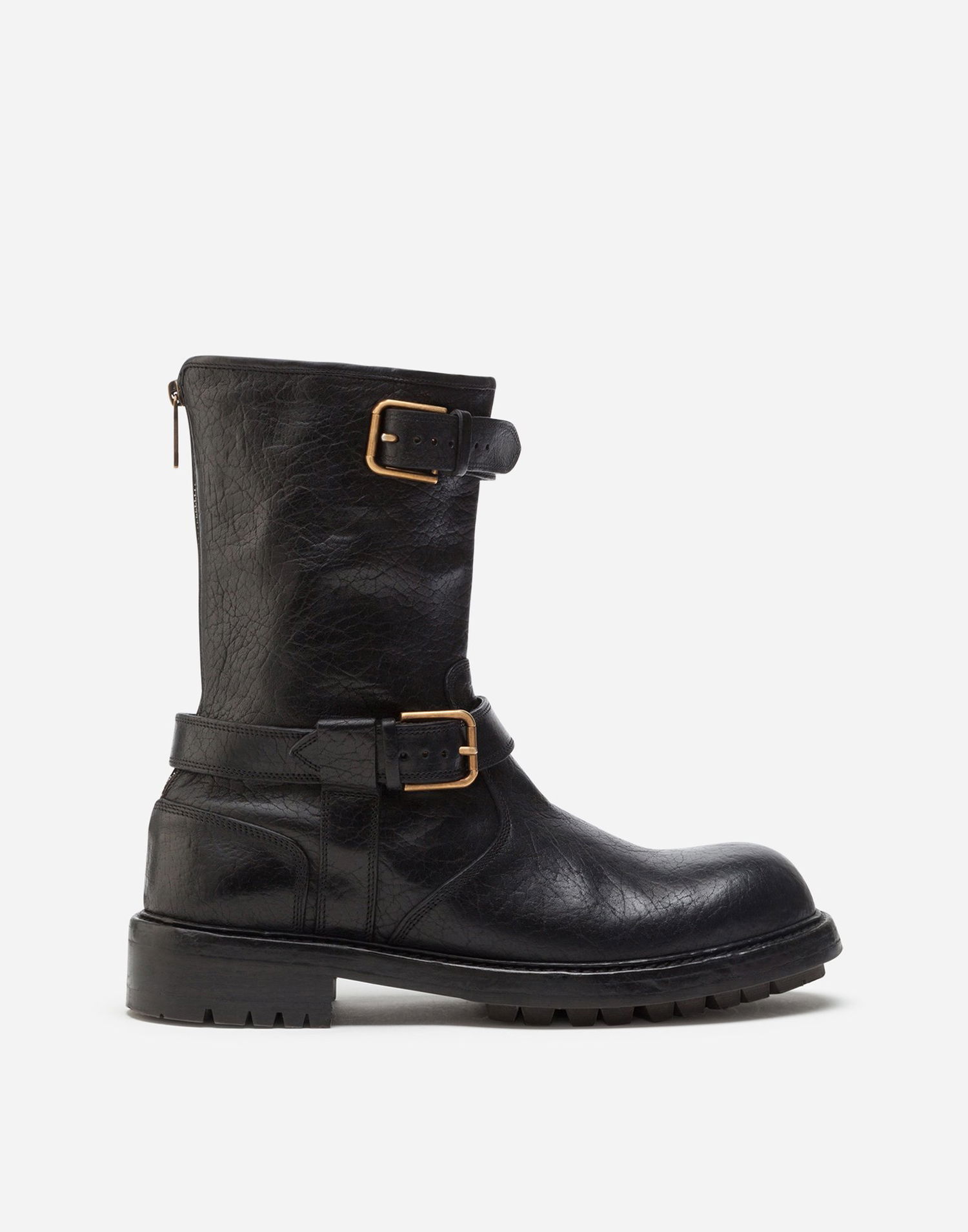 Аксесоари Dolce & Gabbana Dolce & Gabbana Horsehide Biker Boots Черно | A70032AW35280999, 0