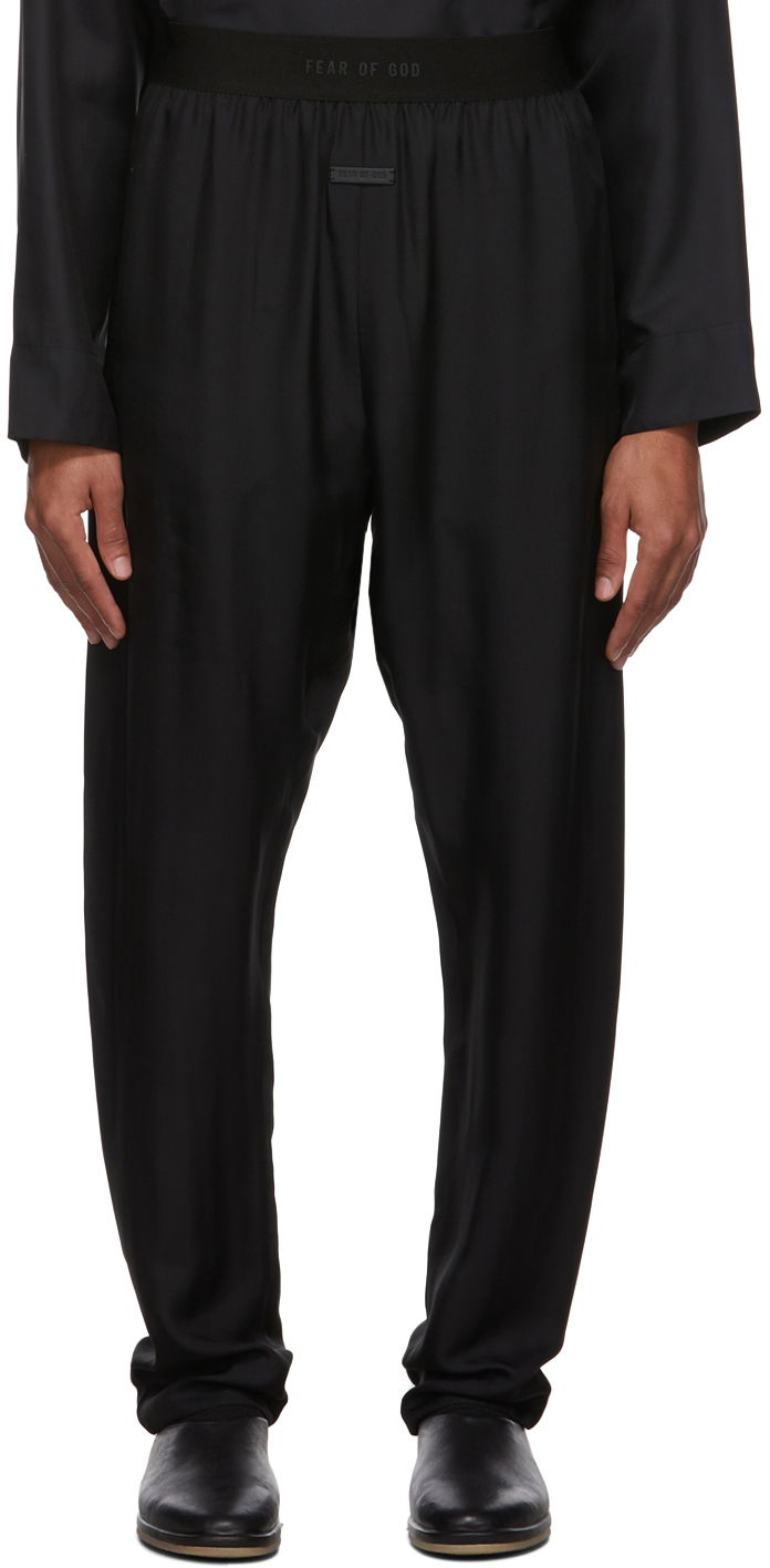 Спортни панталони Fear of God Silk Lounge Pants Черно | FG40LW-001VIS, 0