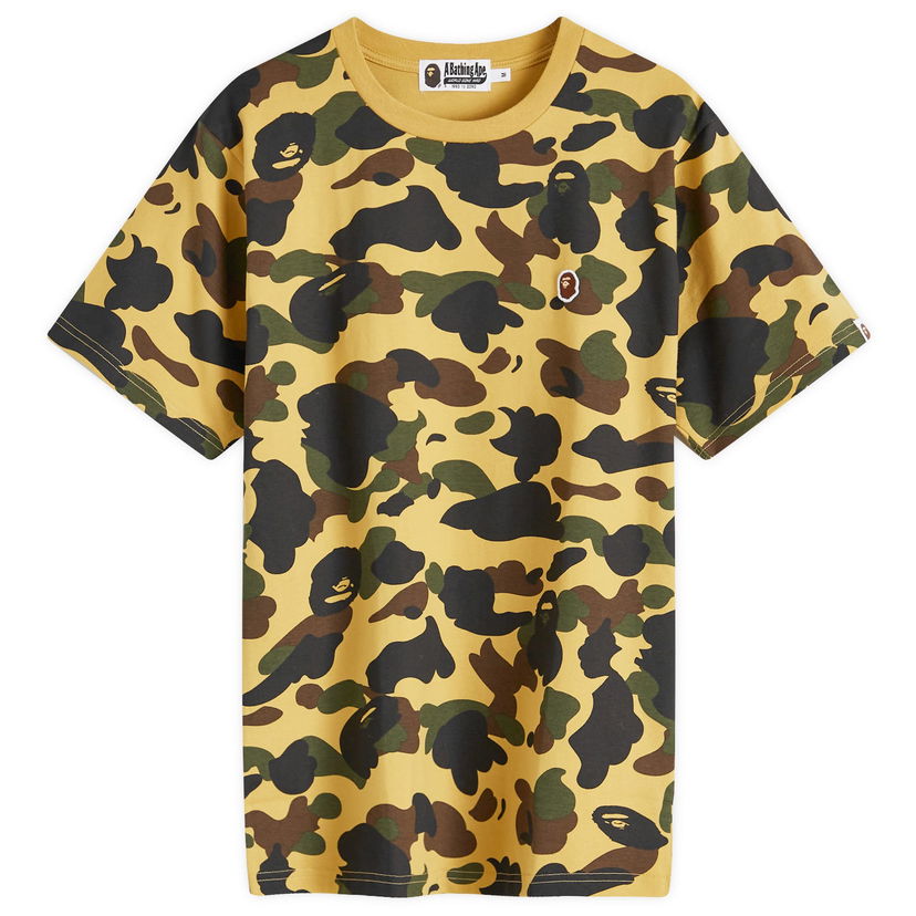 Тениска BAPE 1st Camo One Point Tee Жълто | 001CSK801006M-YEL