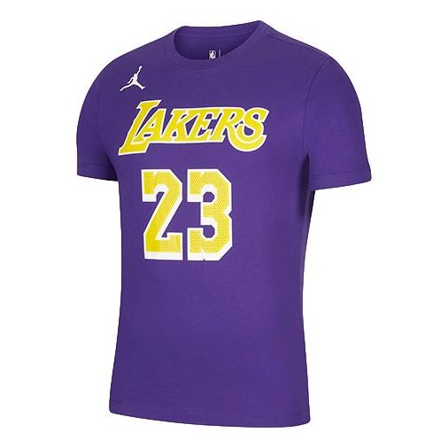 Фланелка Jordan Jordan NBA Statement Edition Los Angeles Lakers James #23 T-Shirt Лилаво | CV9987-551