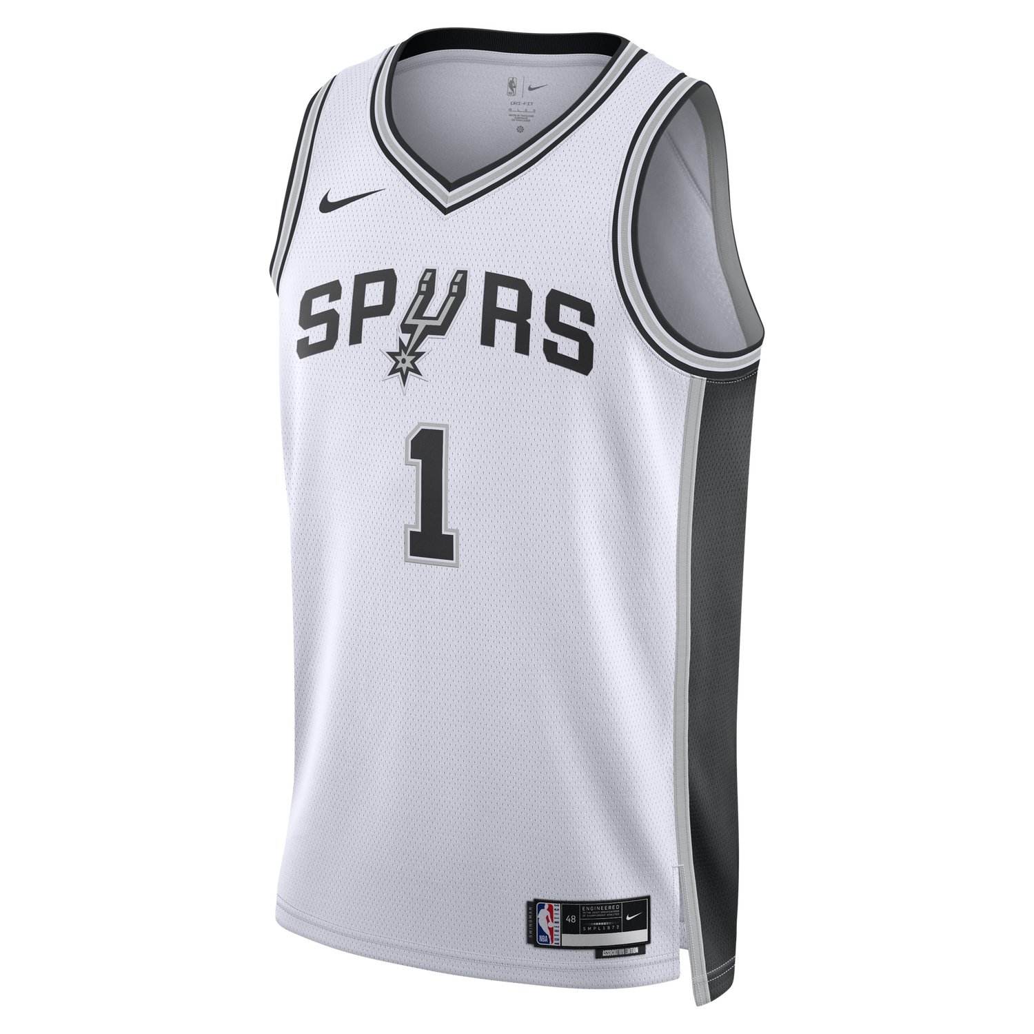 Фланелка Nike Dri-FIT NBA Swingman San Antonio Spurs Association Edition 2022/2023 Бяло | DN2094-104, 0
