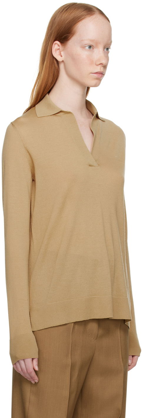 Пуловер Max Mara Infante Polo Neck Sweater Бежово | 2313612631600 13612631, 1