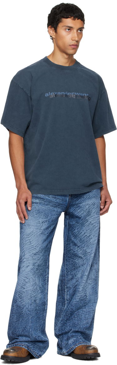 Дънки Alexander Wang Relaxed Graphic Print Jeans Синьо | 6DC3254830, 3