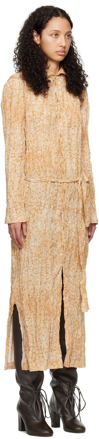 Pокля LEMAIRE Lemaire Atelier la Folie Edition Midi Dress Бежово | DR1064 LF1261, 1