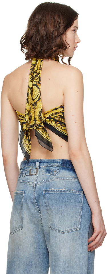 Потник Versace Versace Barocco Foulard Halter Top Черно | 1016588_1A11158, 2