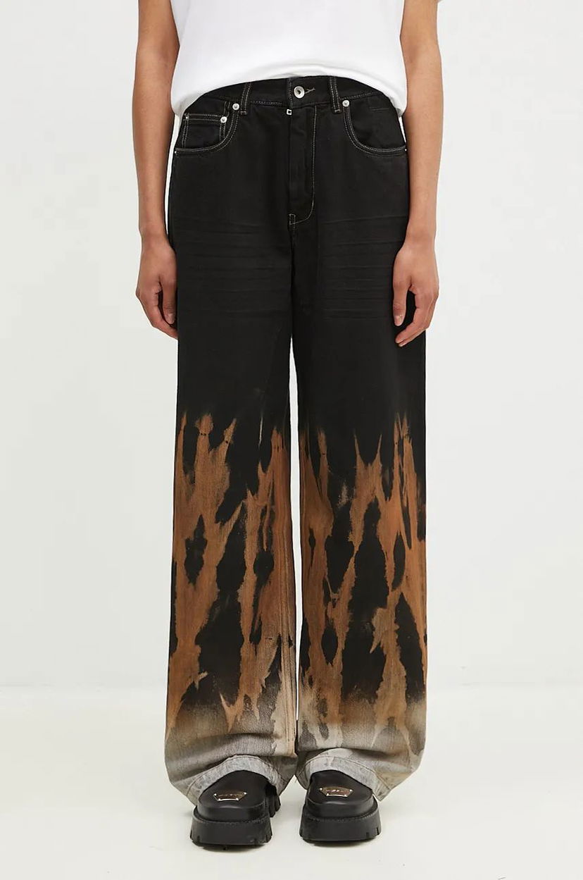 Дънки Rick Owens Geth High Waist Jeans Черно | DS02D2305.BSUN