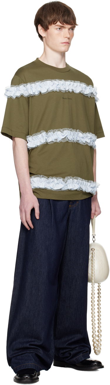 Тениска Simone Rocha Simone Rocha Ruffle Frill T-Shirt Зелено | 5362 0553, 3