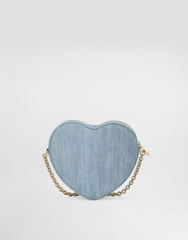 Дамска чанта Dolce & Gabbana Dolce & Gabbana Dg Girlie Denim Heart Bag Синьо | EB0260A48018X061, 2