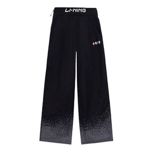 Спортни панталони Li-Ning Graphic Loose Fit Pants Черно | AKXS096-4