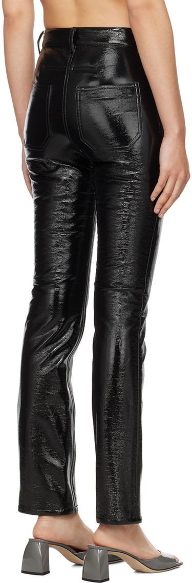 Дънки Courrèges Courrèges 5-Pocket Patent Leather Trousers Черно | PERCPA013VY0014, 2
