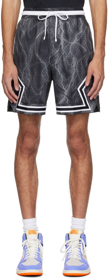 Къси панталони Jordan Nike Jordan Black AOP Sport Diamond Shorts Сиво | FN5804-013, 0