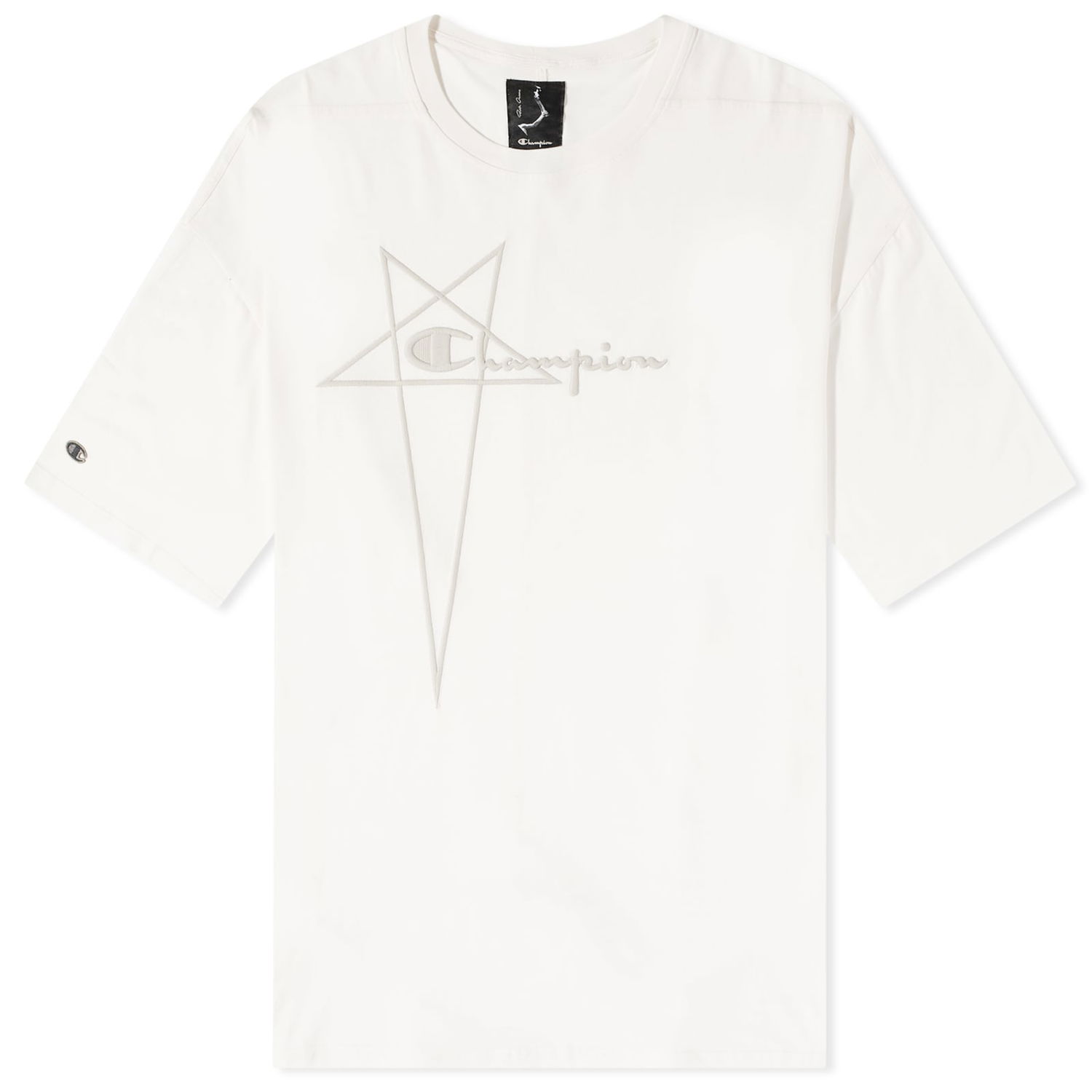 Тениска Rick Owens x Champion Tommy Tee Бяло | CM02C9229-CHJEG-11, 0