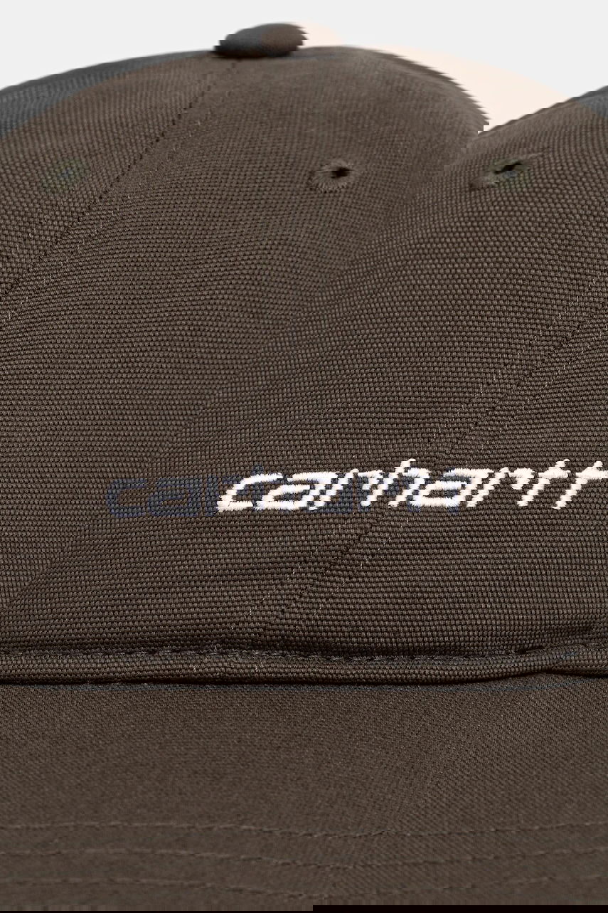 Шапка с козирка Carhartt WIP Canvas Script Baseball Cap Зелено | I028876.3CDXX, 1