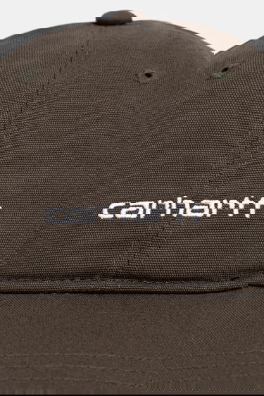 Шапка с козирка Carhartt WIP Canvas Script Baseball Cap Зелено | I028876.3CDXX, 1