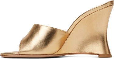 Аксесоари Gianvito Rossi Gianvito Rossi Nappa Silk Wedge Sandals Металик | G10095-95RIC-NPS, 2