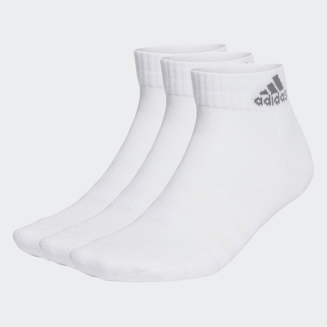 Чорапи adidas Originals Cushioned Sportswear Ankle Socks 3-pack Бяло | IA3946, 0