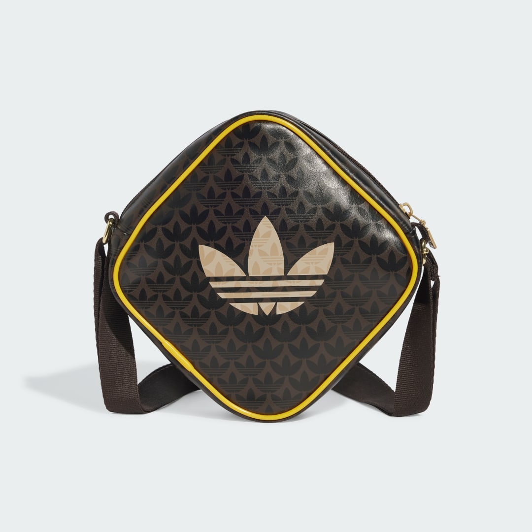 Чанта през рамо adidas Performance Monogram Diamond-Shaped Bag Кафяво | JD5374, 0